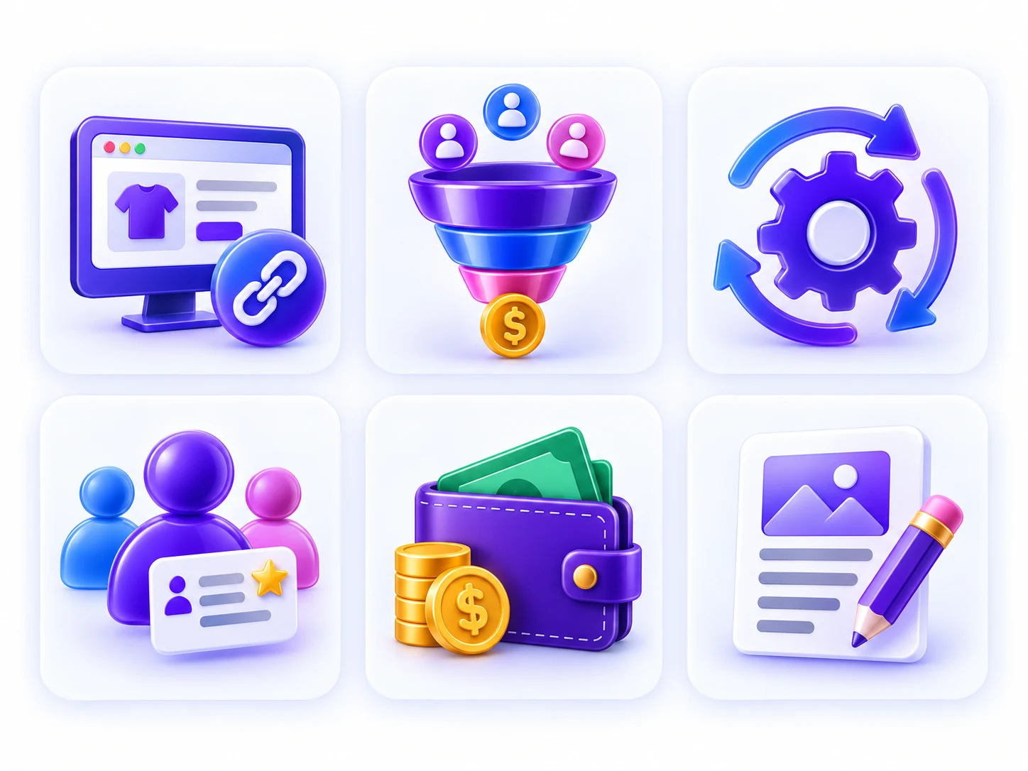 Recursos integrados da Loja Online