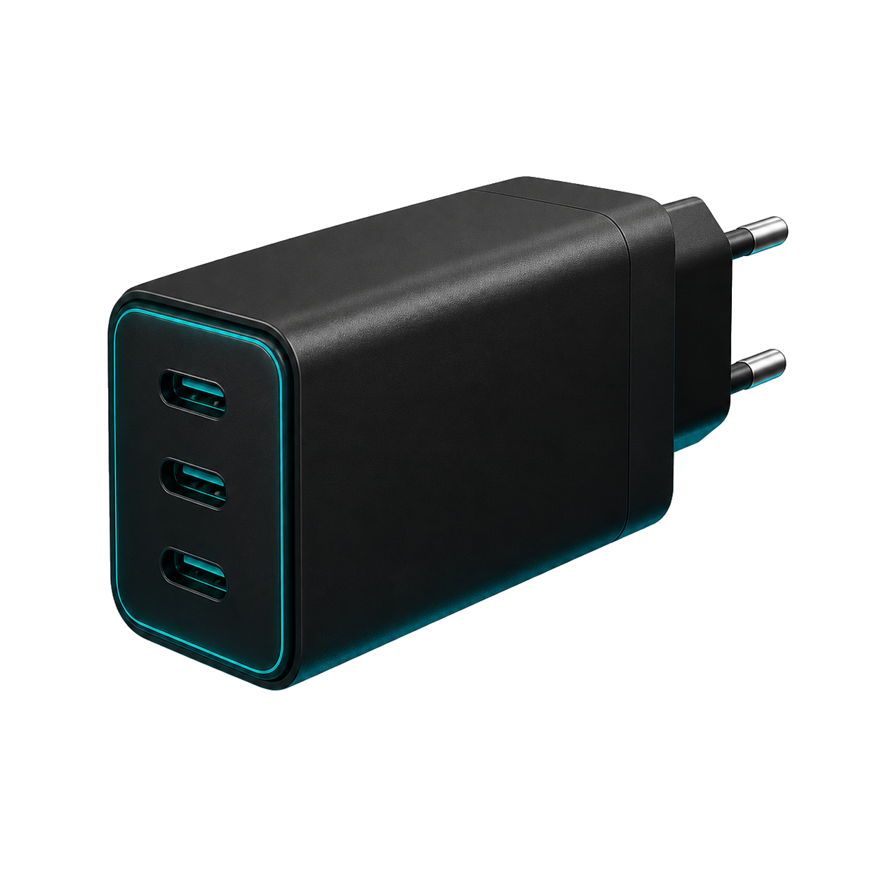 Carregador compacto USB-C com múltiplas portas