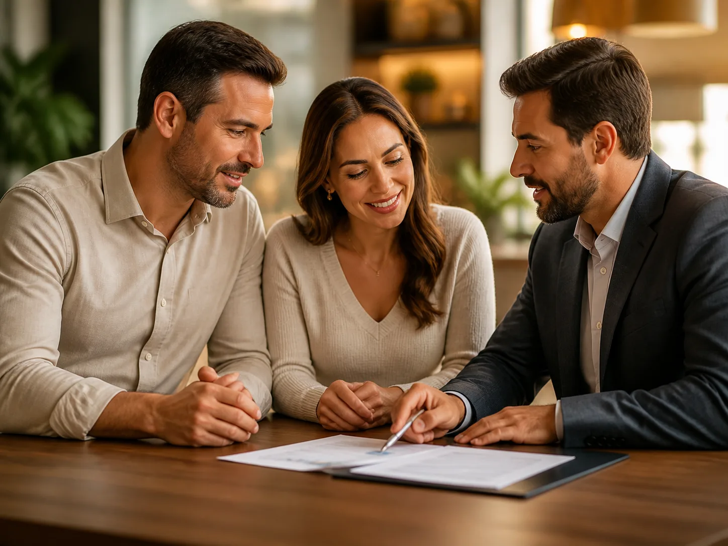 Família em reunião com consultor de planejamento patrimonial