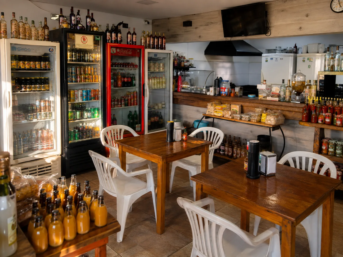 Bebidas geladas acomodadas no gelo