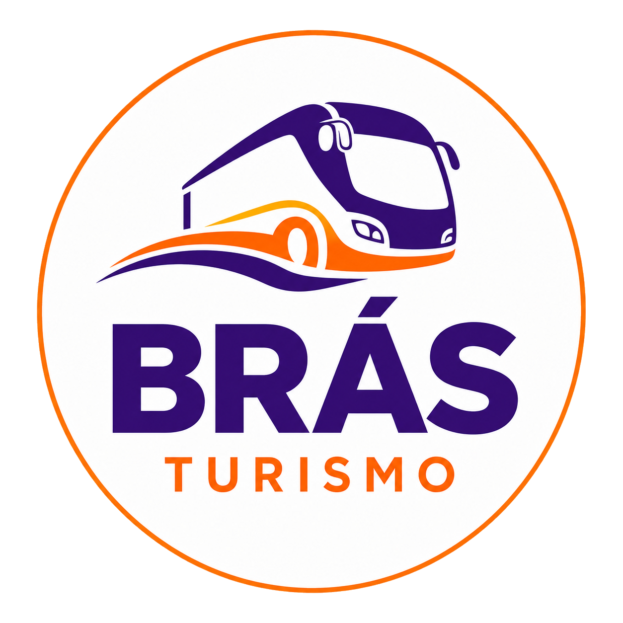 Logotipo circular da Brás Turismo