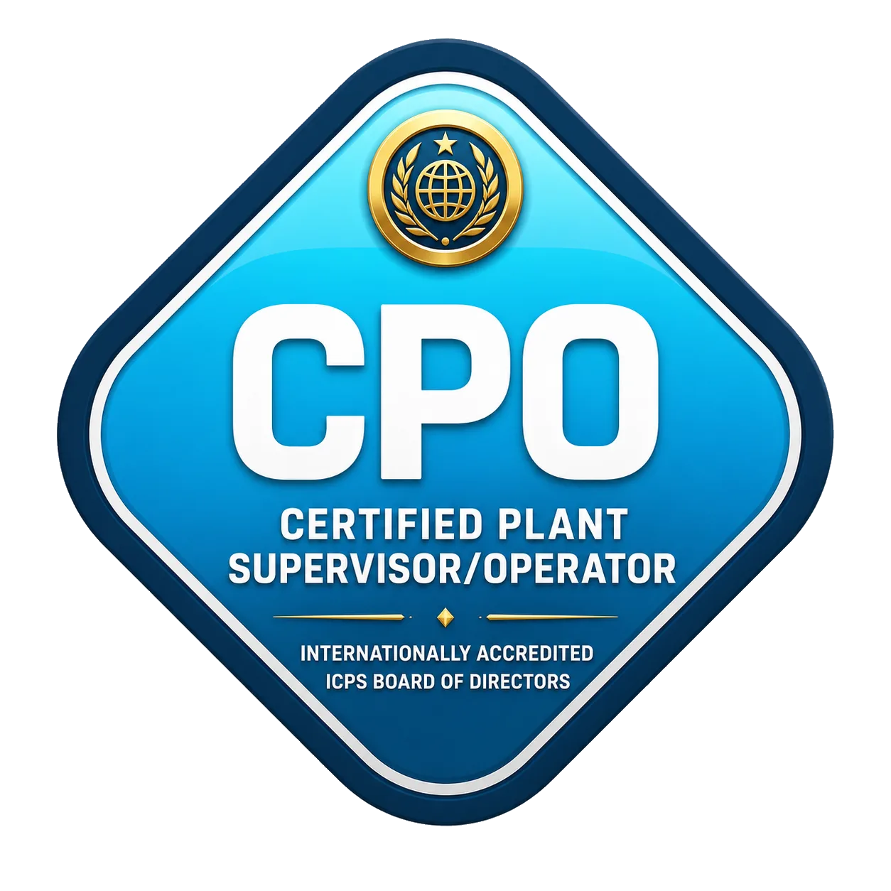 Emblema internacional da certifica&ccedil;&atilde;o CPO