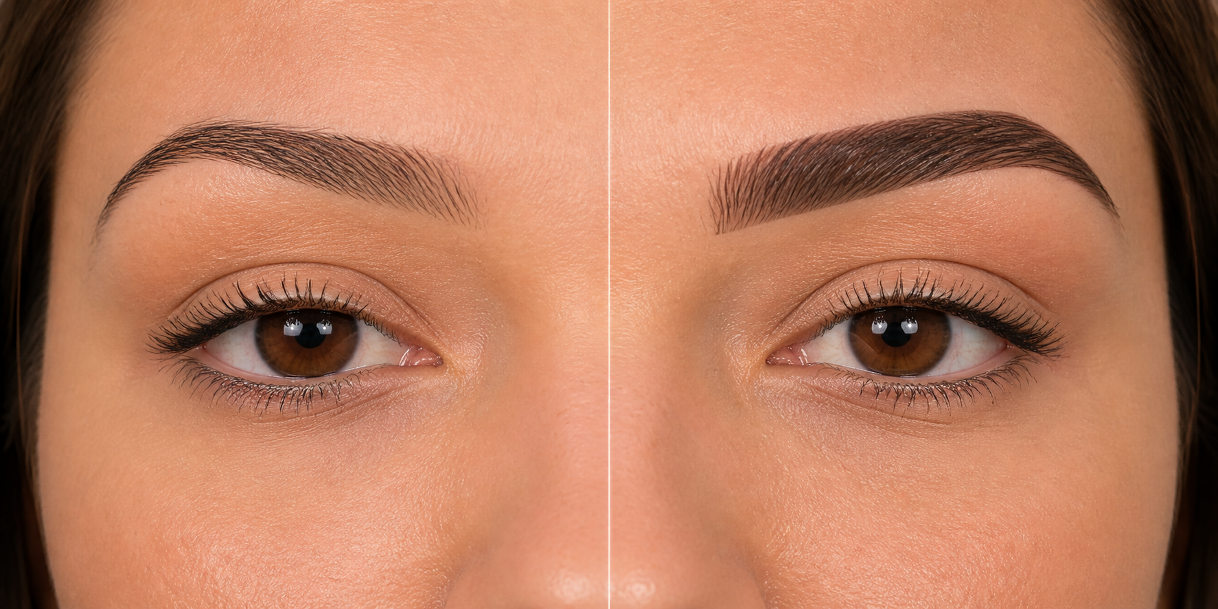 Antes e depois de mapeamento e acabamento profissional